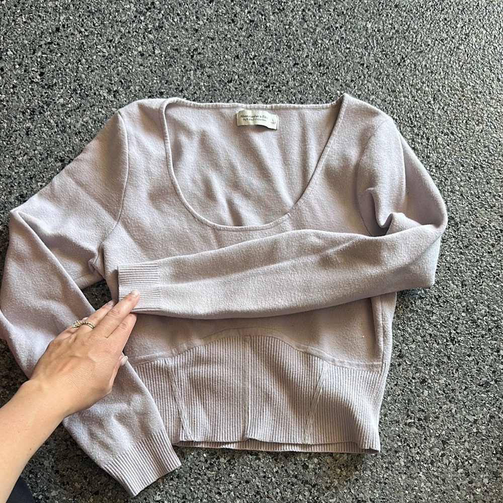 Abercrombie & Fitch Purple corset design top soft A&F collection